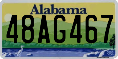 AL license plate 48AG467
