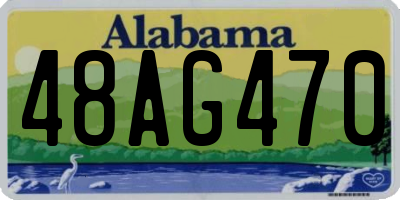 AL license plate 48AG470
