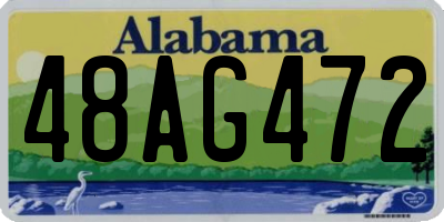AL license plate 48AG472