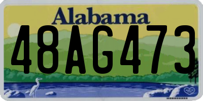 AL license plate 48AG473