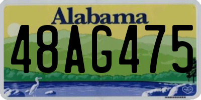 AL license plate 48AG475