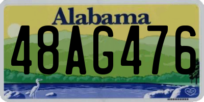 AL license plate 48AG476