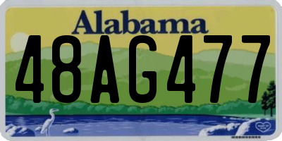 AL license plate 48AG477