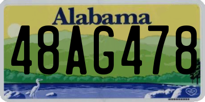 AL license plate 48AG478