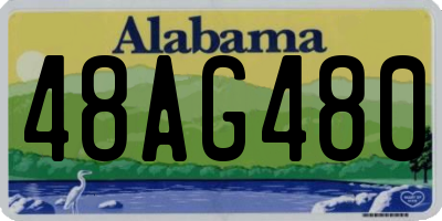 AL license plate 48AG480