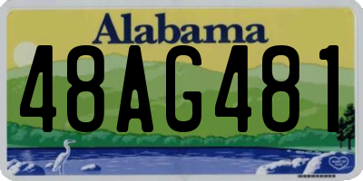 AL license plate 48AG481