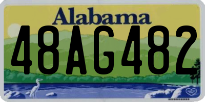 AL license plate 48AG482