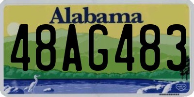 AL license plate 48AG483