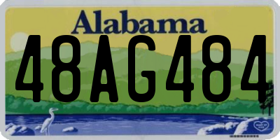 AL license plate 48AG484