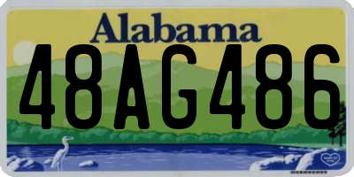 AL license plate 48AG486