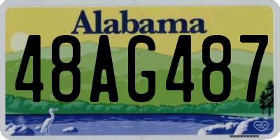 AL license plate 48AG487