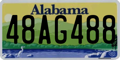 AL license plate 48AG488