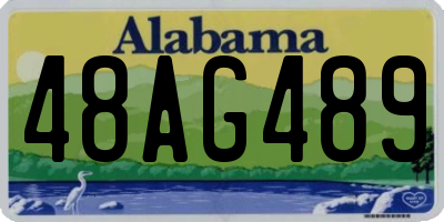 AL license plate 48AG489