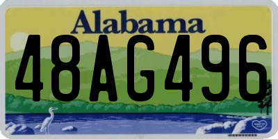 AL license plate 48AG496