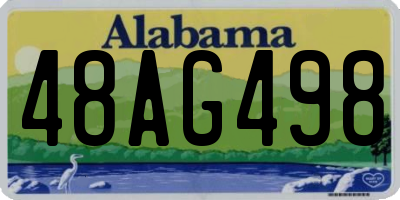 AL license plate 48AG498