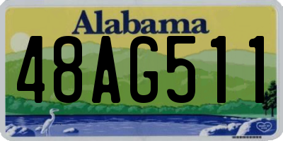 AL license plate 48AG511