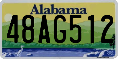 AL license plate 48AG512