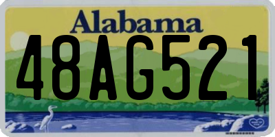 AL license plate 48AG521