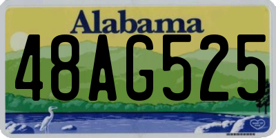 AL license plate 48AG525