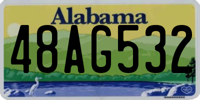AL license plate 48AG532
