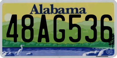 AL license plate 48AG536