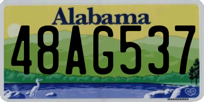 AL license plate 48AG537