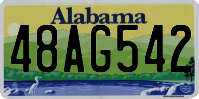AL license plate 48AG542