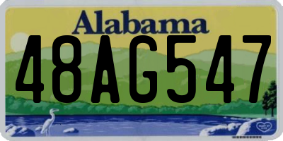 AL license plate 48AG547