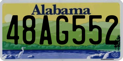 AL license plate 48AG552