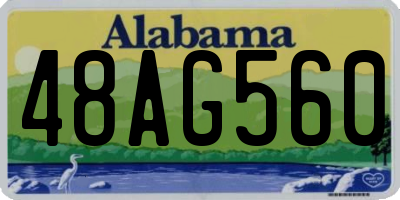 AL license plate 48AG560