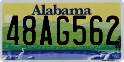 AL license plate 48AG562