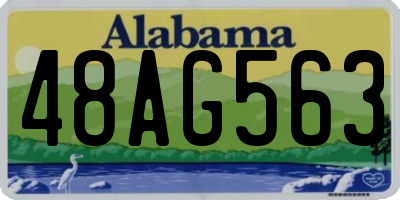 AL license plate 48AG563