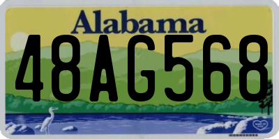 AL license plate 48AG568