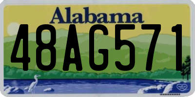 AL license plate 48AG571