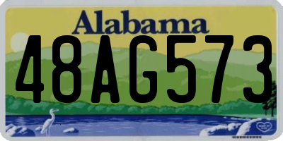 AL license plate 48AG573