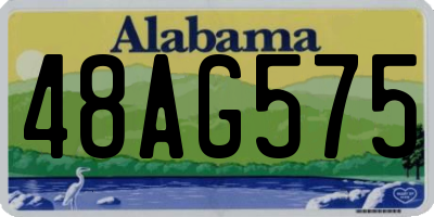 AL license plate 48AG575