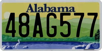 AL license plate 48AG577