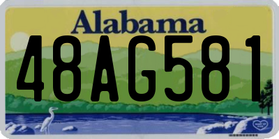 AL license plate 48AG581