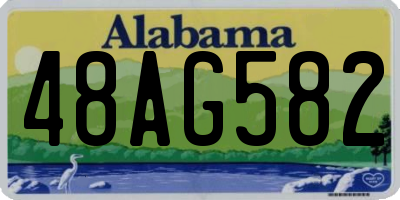 AL license plate 48AG582