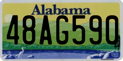 AL license plate 48AG590