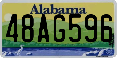 AL license plate 48AG596