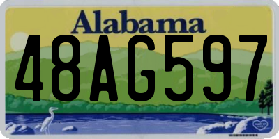 AL license plate 48AG597
