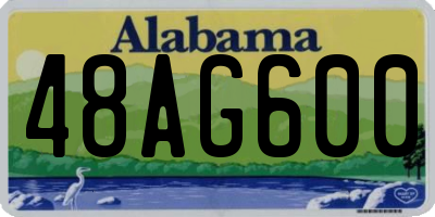 AL license plate 48AG600