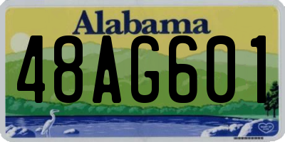 AL license plate 48AG601