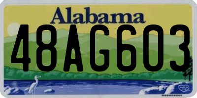 AL license plate 48AG603
