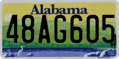 AL license plate 48AG605