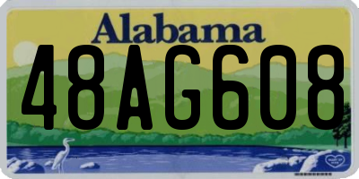 AL license plate 48AG608