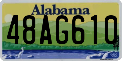 AL license plate 48AG610