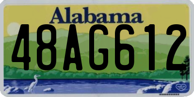 AL license plate 48AG612