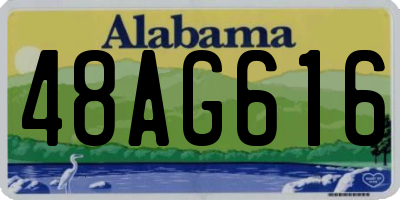 AL license plate 48AG616